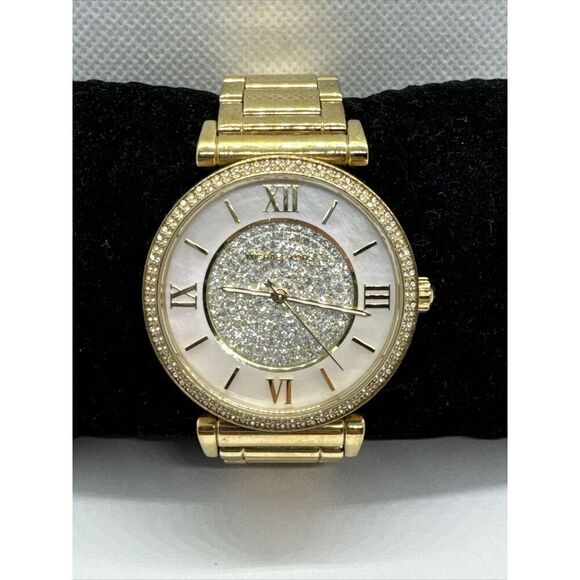 Michael Kors MK3332 Women's Gold Stainless Steel Analog Dial Quartz Watch JNA777 - Picture 1 of 11